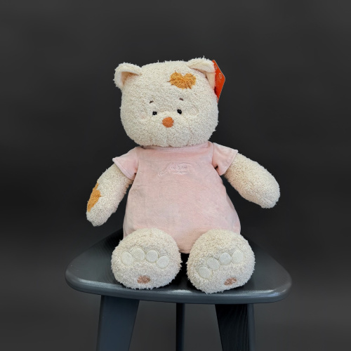 Мягкая игрушка Кошка Мэри в пудровом платье 